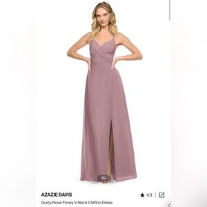 Azazie Davis Bridesmaid Dress dusty rose size 4